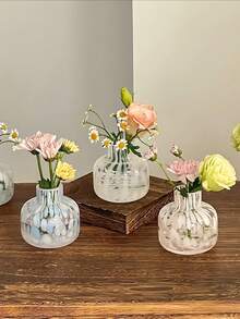 1 Stück Mini Tintenglas Vase, süße Dekovase für Tischblumen, geeignet für Hydrokultur Blumenarrangements, Restaurant, Wohnzimmer, Schlafzimmer, Balkon Heimdekoration - Verschiedenfarbig - Übersicht 4