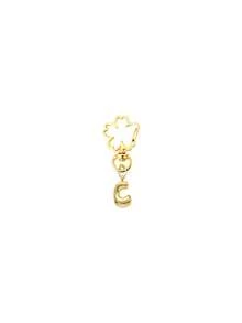 1pc Cute Bubble Alphabet Charm Bag Pendant - Flower Shape Keychain, High Quality Gold Letters A-Z, Shiny Alloy Bag And Backpack Pendant - Perfect Gift For Birthdays And Special Occasions, Keychain Ring Bag Backpack Pendant Car Pendant, Gift For Women And Girls, Wallet And Handbag Accessories, Bag Pendant, Best Gift For Lovers, Friends, Party Souvenirs