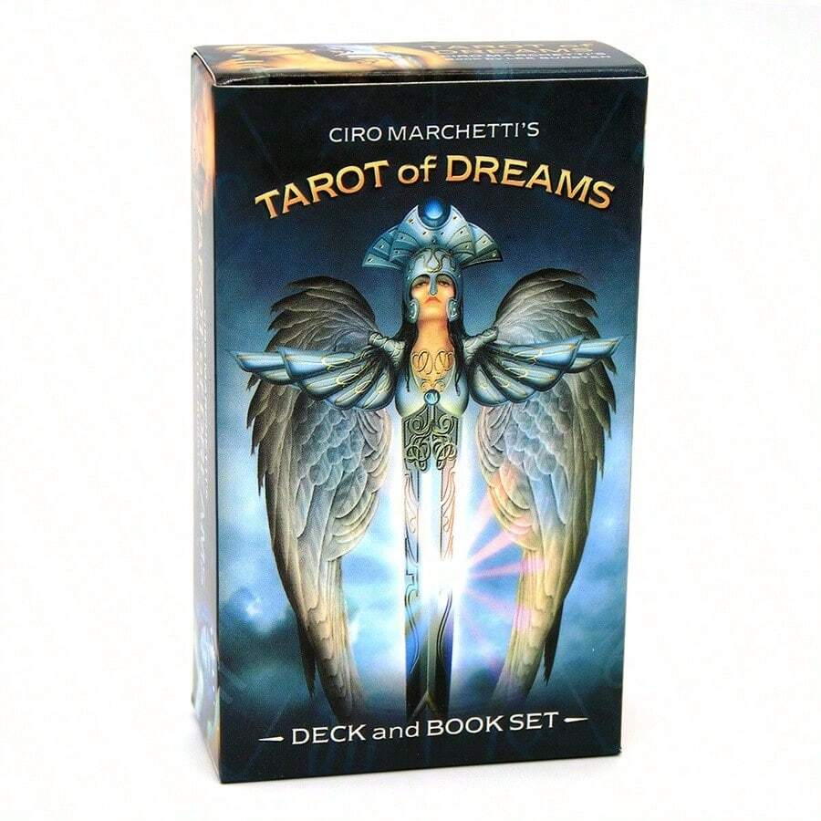 1pc Poker Style Of Dreams Mystery Game Card For Fortune Telling And Party Gathering - Dusty Blue - View 1