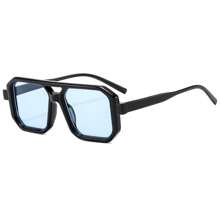 1 buc Ochelari de soare retro cu ramă pătrată pentru femei, accesorii de călătorie și plajă, blocare a culorilor, stil boho, pentru vacanță de vară la plajă, în aer liber, călătorii