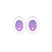 10pcs (5pairs) 18x25mm Oval Glass Crystal Eyes Flat Bottom Stuffed Eyeball Doll Accessory DIY Crafts Gift Animal Eyes Doll Making