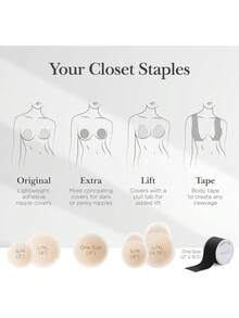 2 Pcs Nippies Extra Nipple Covers For Women – Thicker Adhesive Silicone Bra Pasties For Strapless Dress Halloween Fall Wedding Accessories Women Boob Pads Cover Sticky Bra Strapless Bra Boob Tape Lift Lingerie Set Cakes Nipple Cover Travel Lingerie Sexy Tops