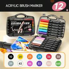 Touchmark Schwarze Mythos Pro. Malkasten mit 80/60/48/36/24/12 Farben für alle Arten von Malerei, Zeichnen, Geschenke, Schule, Kunst, Schreiben, gute Leistung, Schulmaterial, Schulbeginn