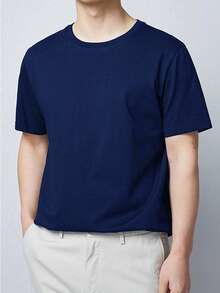 Men T-Shirts & Tanks - 藏蓝色 - 查看 2