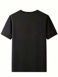 Men's Crimson Misfits Vintage Skull Graphic T-Shirt - 100% Cotton Streetwear Tee With Distressed Circle Print, Plus Sizes S-3XL, Machine Washable Casual Summer Top, Skull T Shirt, Everyday Apparel - Black - View 2