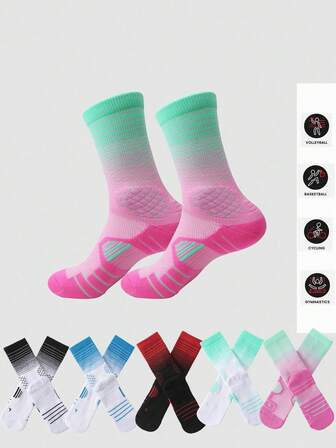 1 Pair Outdoor Sports & Running Basketball Socks, Fall