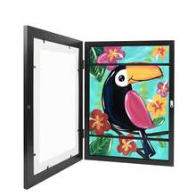 2pcs  A4 Art Display Frame Photo Picture Crafts Poster Storage Frames Drawing - White 2 - View 3