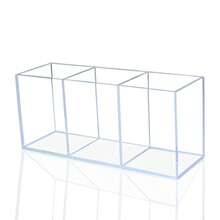 1 件桌面化妆刷架，多用途笔/刷架，眉笔、眼影刷收纳盒 - 透明 - 查看 5