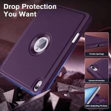 MoKo Case For IPad Air 11 M3 2025 M2 2024 IPad Air 4 And 5 10.9 Inch (2020 2022) With Pencil Holder Smart Trifold Protective Case Slim Light Back Cover Hollow Logo Auto Wake Sleep Dark Purple Give Her A Gift - 深紫色 - 查看 3