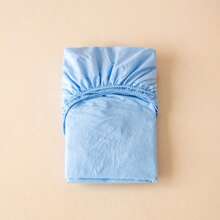 1 pieza Sábana ajustable de algodón con nubes, sin funda de almohada, protector de colchón color macaron, suave como las nubes, cobertura total de 360 grados de estilo minimalista, a prueba de polvo y antideslizante, sin blanqueador óptico, amigable con la piel, transpirable, textura suave y delicada, lavable y resistente al color, juego de ropa de cama antibacteriano y reforzado, adecuado para viajes, dormitorio, habitación de invitados, hotel, dormitorio, toda la familia, todas las estaciones, 16 tamaños
