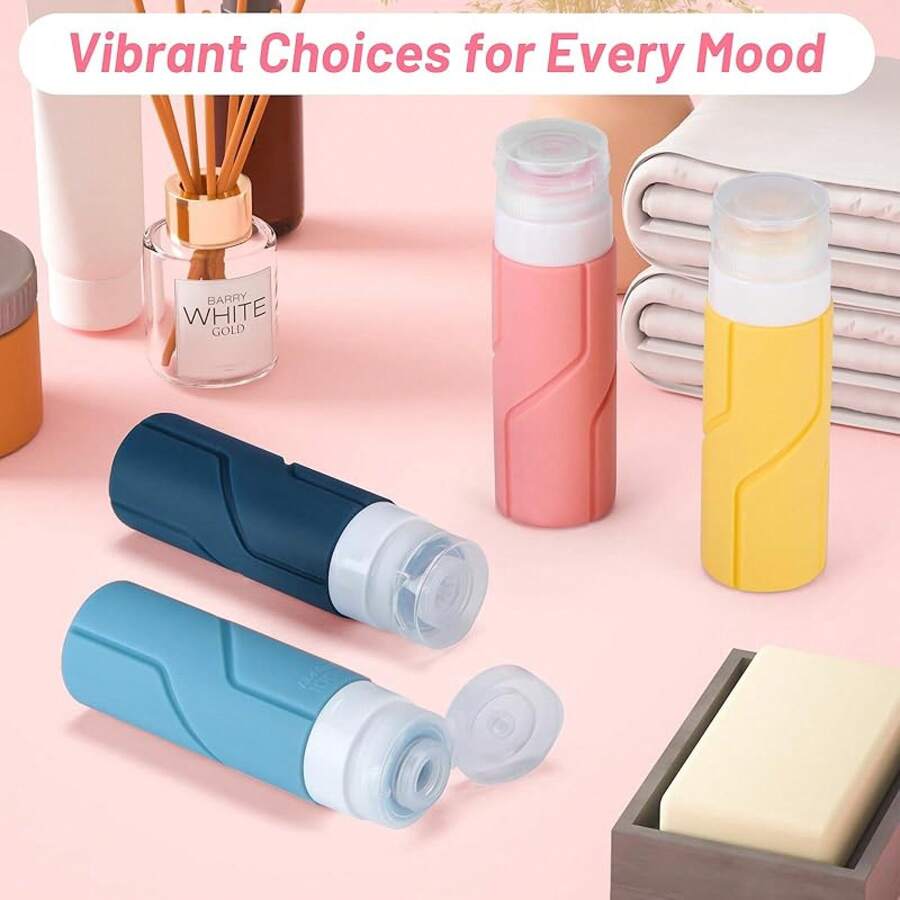 Pack Silicone Travel S For Toiletries  [Refille & Leak-Proof] Travel Containers  100Ml Small Size Squeezy S For Mpoo  Lotion  Cosmetic  Mixed Colors 782353