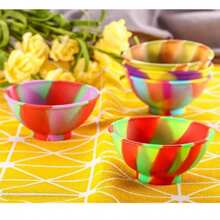 1/5/10 Piezas Recipientes de silicona para el hogar, boles y tarros, 67 mm de diámetro, accesorios para fumar tabaco y hierbas de varios colores, tarros de almacenamiento mini, recipientes de almacenamiento para la cocina