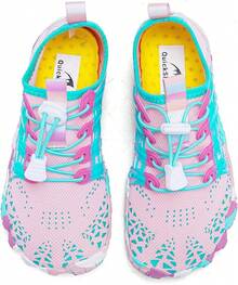 Shoes Barefoot Aqua Socks Outdoor Indoor Quick Dry Sandals Lightweight Slip On Walking Sneakers Beach Pool Swim (Little/Big) - 10-粉紅色 - 查看 6