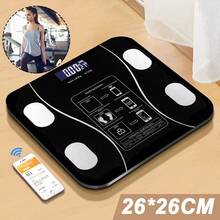 Smart Scale For Body Weight, Digital Bathroom Scale , Muscle Mass, Bluetooth Body Fat Scale,Smart APP Weight Scale High Accuracy Digital Bathroom Scale Black - Black - View 3
