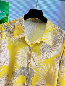 女士时尚单排扣长袖衬衫、长袖上衣