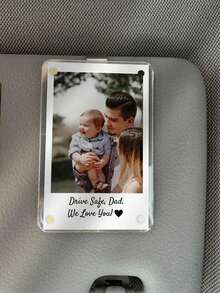 可定制照片汽车遮阳板夹，宠物爱好者礼物，带照片的驾驶遮阳板夹，丈夫礼物，驾驶爸爸礼物，新爸爸礼物，父亲节礼物，母亲节礼物 - 款式1 - 查看 6