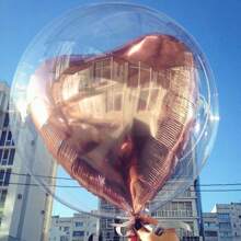 Balões de bolhas transparentes - Balões Bobo transparentes para hélio ou ar, decorações de plástico grosso para casamento/aniversário/despedida de solteira, suprimentos para centro de mesa de fundo em arco