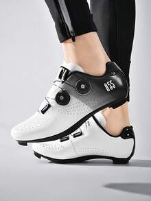 Unisex SPD Cycling Shoes, Suitable For Peloton Indoor Cycling And Outdoor Biking, Compatible With Cleats, Non-Slip And Durable, Lightweight And Comfortable - White - View 5