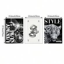 Tranh treo tường họa tiết da báo 1/3, tranh vẽ trên vải canvas hình quả bóng số 8 may mắn, tranh poster màu hồng nữ tính, tranh trang trí thanh lịch phù hợp cho phòng ngủ, phòng khách hoặc ký túc xá, quà tặng cho phái nữ, không bao gồm khung. - Nhiều màu - Xem 13