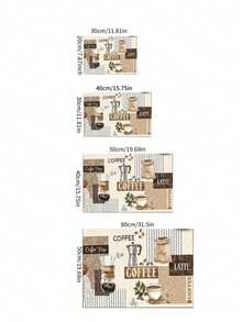 1pc Coffee/Pumpkin Print Kitchen Cabinet Dish Drying Mat, Super Absorbent Waterproof, Hides Stains, Dish Rack Quick Drying Pad, Fit For Coffee Makers, Espresso Machines, Soft Silicone Anti-Slip Rubber Bottom - Multicolor - View 4