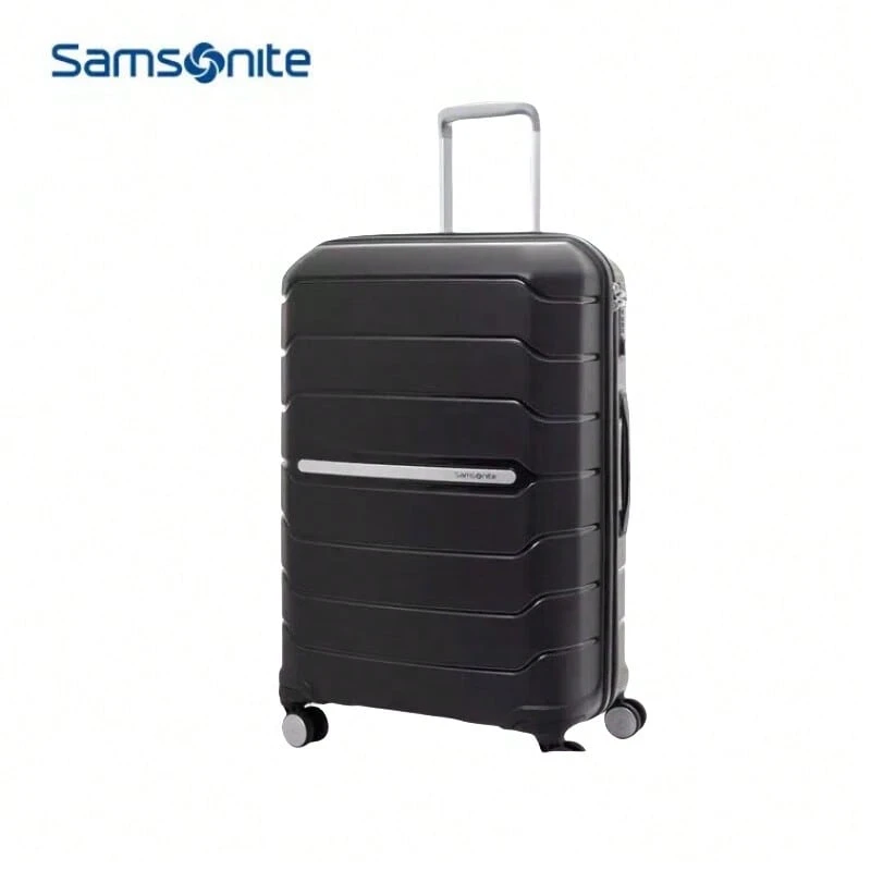 Samsonite Vali cứng I7209001 Đơn giản nhạy sáng Kết cấu mờ Phong cách và thanh lịch Nhẹ và mềm Chống va đập và trầy xước Bánh xe phổ thông im lặng Màu đen - màu đen - Xem 1