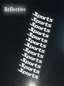 18-21 Inch Car Rim Sticker Reflective Sticker Decorative Sticker Motorcycle Wheel Hub Letter Sticker - White - View 3