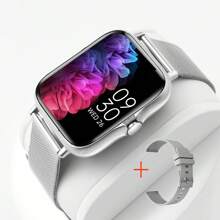 Eytlptoc Neue kabellose Smartwatch Anrufe, Smartwatches für Männer und Frauen, 1,85 Zoll Farbbildschirm, modische Smartwatch für Frauen, Smartwatch für Männer und kompatibel mit Android und iOS Smartphones!