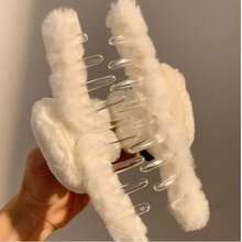 1 pieza Pinza de pelo de mujer con diseño de panda de dibujos animados en blanco y negro, accesorio de pelo lindo para uso diario, fiesta, versátil para otoño/invierno, accesorio de pelo con pinza para vacaciones y atuendos de mujer - Blanco y Negro - Ver 8