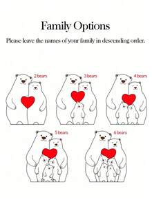 1pc Personalized Wooden Bear Family Surname Puzzle Commemorative Gift, Customized Family Surname Wooden Bear Puzzle, Personalized Bear Animal Puzzle, Home Decor, Gift For Mom, Dad, Adults, Mother's Day, Father's Day, Holiday,Home Decor Living Room - Multicolor - View 3