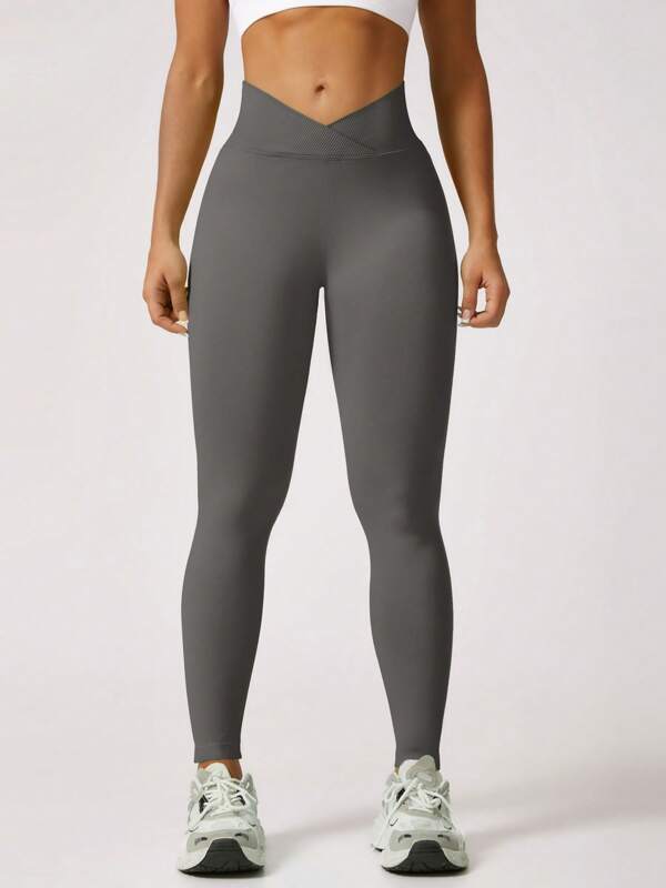 Seamless High Waist Elastic Fitness Leggings For Women, Shapewear, Sports & Running, Spring Summer