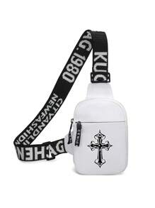 peach tree Men's Small Square Bag, Shoulder Bag, Waist Bag, Crossbody Bag, Running Bag, Night Running Bag, Cycling Bag, Fashionable Solid Color Minimalist, Cartoon Print, Graffiti, Hip-Hop, Sports, Street, Business, Casual, Versatile, Compact, Essential For Travel And Vacation, Youthful And Stylish Side Bag Halloween Bags Halloween Accessories Pouch