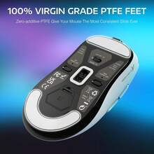 ATTACK SHARK X3 Wireless Gaming Mouse, 49g Ergonomic Computer Mouse, Triple Modes PAW3395 26K DPI Optical Sensor, 200h Battery Life, Programmable Buttons, Gaming Accessories For PC/Laptop/Win - Multicolor - View 8