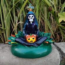 Colorful Halloween Cross Ghost Figurine - Spooky Decor For A Boo-Tiful Home - One Size Fits All - Colorful - View 4