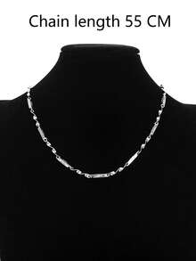 1 件星形莫比乌斯带钛钢项链，时尚男女款颈链，耐用且不褪色