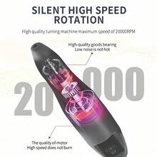 电动美甲修脚套装，包含低噪音指甲修剪器和指甲锉 - 黑色 - 查看 5