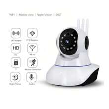 Câmera de segurança Robo 3 Antenas Ip Wifi 360º 720p - Branco - Visão 1