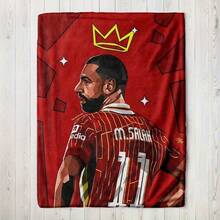 红色衬衫羊毛毯 - 图案毯适合沙发、办公室、床、露营、旅行，柔软舒适的创意主题温暖伴侣，四季多功能午睡和完美的礼物 - 彩色 - 查看 5