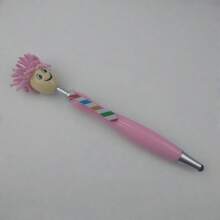 2-In-1 Plush Smiling Face Rainbow Tie Ballpoint Pen, Multi-Color Touch Screen Pen, Suitable For Creative Gifts In Offices And Schools, School Supplies,Back To School