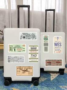 40 张卡通登机牌贴纸，适用于装饰吉他、笔记本、行李箱、防水 DIY 贴纸、学校用品、返校 - 查看 7