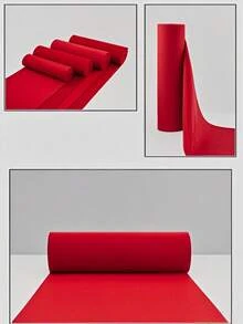 婚礼地毯，高密度红地毯和厚白地毯，一次性使用，品质优良，适合各种庆典。浴室厨房装饰 - 紅色 - 查看 9