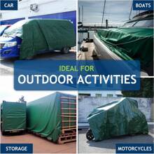 Extra-Thick Waterproof Tarp - 1pc Heavy-Duty Rain And Sunshade Tarp With UV Protection, Tear-Resistant, Reinforced Edges, Metal Grommets - Suitable For Outdoor Sun Protection And Agricultural Use, Perfect Christmas Gift, Ideal New Year Present