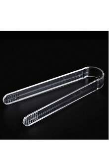 1个优雅透明带提手冰桶 - 时尚便携式饮料冷却器，适用于派对、活动、婚礼、生日用品、家居和派对装饰