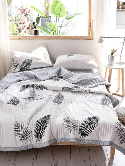 1 件奢华蓝色格子夏季被子 - 柔软涤纶混纺，可机洗，现代风格，非常适合卧室装饰，卧室必需品 | 现代被子设计 | 涤纶纤维，夏季舒适，秋季装饰，秋季装饰，房间装饰