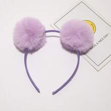 1pc Girls Pompom Decor Cute Headband For Party