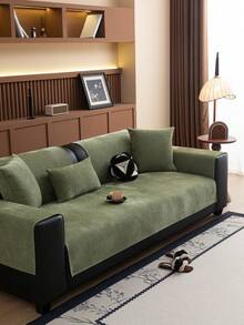 1 件时尚雪尼尔沙发垫套，奢华简约设计，防滑防尘防刮，保护沙发，装饰沙发，适用于客厅、卧室、书房、办公室、所有季节