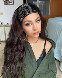 Tobeffect Knotted Headbands For Women African Boho Paisley Printed Bandanas Wide Hairband Head Bands For Women's Hair Thick Large Head Wraps Turbans Hair Accessories