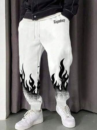 Pantalones deportivos con estampado de llama 3D, unisex, pantalones casuales de fitness y running para la calle, nueva colección de otoño 2025