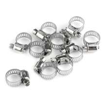 10pcs Adjustable Hose Clamp Set For Cars & Motorcycles - Fuel Line Jubilee Clips For Garden DIY Plumbing Projects