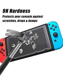 2pcs Switch Tempered Glass Screen Protector, High Definition, Touch Sensitive, Water-Resistant, Fingerprint-Proof, Anti-Drop, Anti-Scratch, Compatible With Switch/Switch Lite/Switch OLED/Switch 2