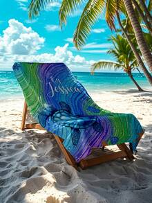 1 件定制名字海洋沙滩巾、个性化儿童沙滩巾、儿童夏季生日礼物、定制名字沙滩巾、女孩/男孩定制沙滩巾、非常适合户外海滩旅行游泳健身房瑜伽、沙滩配件、为朋友定制沙滩巾、多种尺寸沙滩巾可供选择 - 款式1 - 查看 5